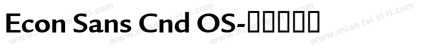 Econ Sans Cnd OS字体转换
